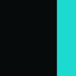 black/turquoise